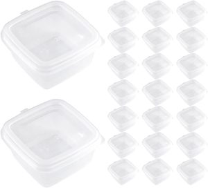 Contenedores Desechables Transparentes de PP para Alimentos de 1oz, 2oz, 3oz, 4oz, 5oz, con Tapas, Vasos Cuadrados para Salsas y Condimentos, Logotipo Personalizado, Muestra Gratuita - Product Image 1