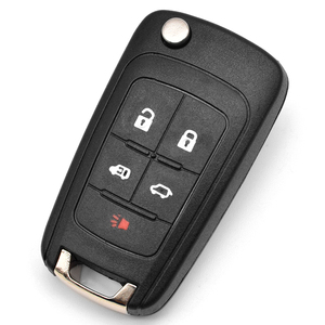 Topbest Flip Folding Remote car Key Shell For C-hevrolet Cruze Epica Lova Camaro Impala 2 3 4 5 Button HU100 Blade key