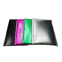 Argent Holographique Mat Rembourré Enveloppe Sac Personnalisé Expédition vêtements Emballage Mailing sacs Bulle Mailers