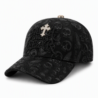 Casquettes d'Halloween doublées de satin, casquettes de baseball personnalisées, casquettes Gorras avec logo 3D brodé, casquettes Baez, casquettes à 5 panneaux en suède avec strass et motif barbe