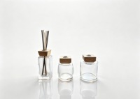 Bouteille diffuseur de parfum en verre carrée OEM ODM de qualité supérieure, 250 ml, 350 ml, vide, décorative, transparente, pour aromathérapie