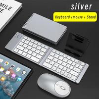 Faltbare Mini-Tastatur Dual-Mode Bluetooth 2.4G Tastatur-und Mausset mit Typ-C-Aufladung, geeignet für Tablets