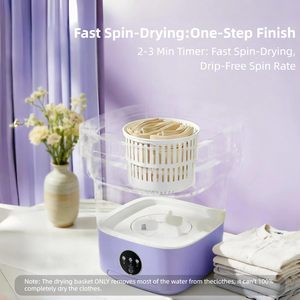 Lavadora Plegable para Ropa Pequeña, Ropa de Bebé, Lavadora Pequeña Ideal para Viviendas Pequeñas, Viajes y Campamentos - Product Image 3