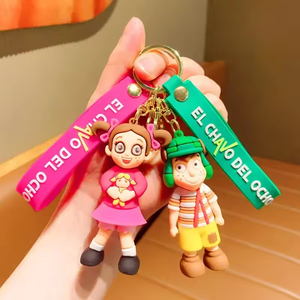 Porte-clés en PVC El Chavo Del Ocho, figurine de collection de la série télévisée, breloque pour sac, décoration de voiture, cadeaux pour les fans de la comédie - Product Image 1