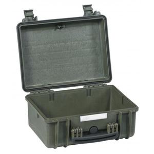 EXPLORER CASES - 3818HL.G E Estuche con válvula de presurización y cerraduras, verde militar, vacío - Product Image 1