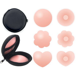 แผ่นซิลิโคนนุ่มกันน้ำขนาด6.5ซม. หัวนมสีชมพูใช้ซ้ำได้เซ็กซี่ - Product Image 6