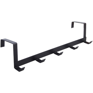 Over Door Rack 5 <b>Hook</b> <b>Black</b> Clothes Organizer Storage Hanger Bedroom Closet Use - Product Image 5