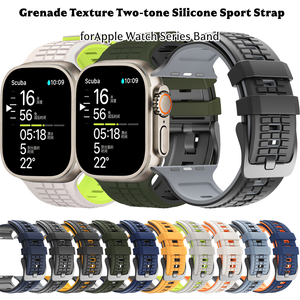 Correas de Silicona Suave Resistentes al Agua, <span class=keywords><strong>Correa</strong></span> de Repuesto para Reloj <span class=keywords><strong>Apple</strong></span>, para iWatch Series 11 10 46mm - Product Image 1