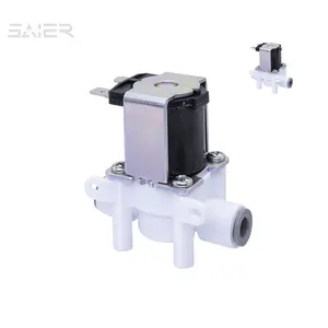 Normally Closed Plastic Mini DC24 Inlet Water Solenoid Valve Quick Connect Thread Inlet Water Valve