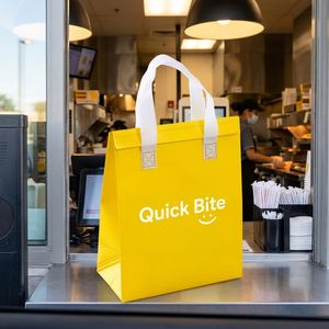 Durable Non-Woven Thermal <b>Lunch</b> Bag Large Capacity Waterproof Aluminum Foil Food Delivery Cool Bag for Picnic & Travel - Product Image 1