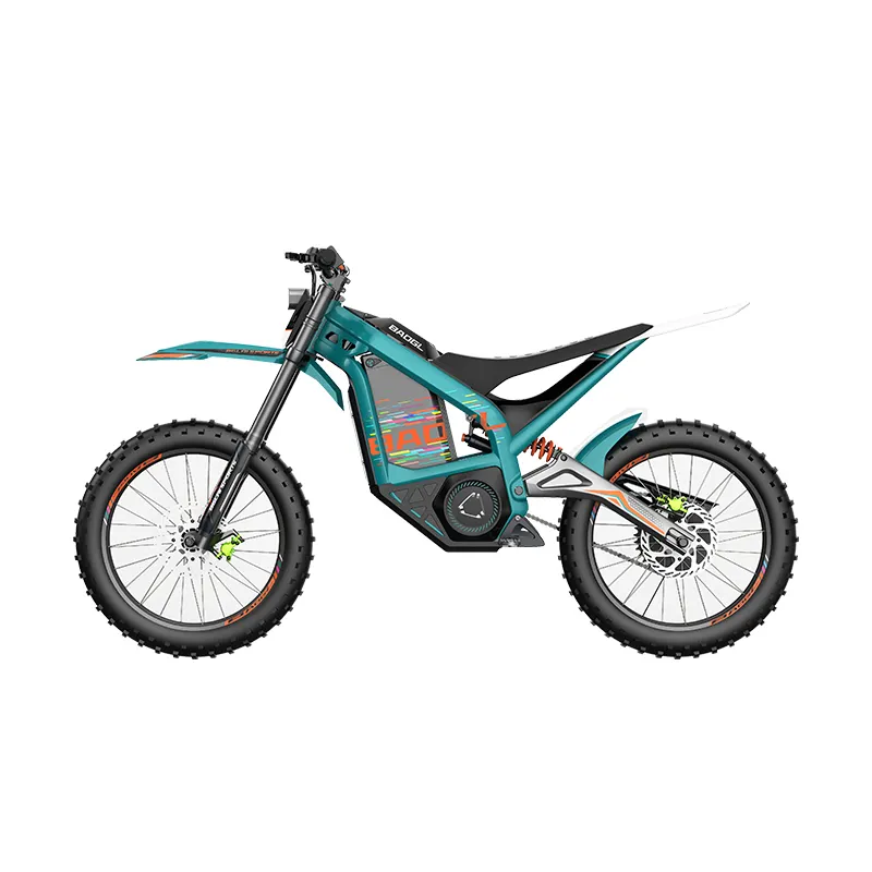 customize high quality electric motorcycle powerful full suspension off road electric dirt bike