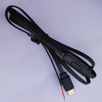 Source usine personnalisée USB-C PD 15V mini interrupteur à bouton de contrôle de température à trois vitesses TPE émaillé fil plat