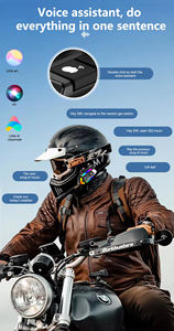 C10 casco Moto cuffie senza fili con microfono a mani libere chiamata sistema Audio Moto Audifonos Auriculares - Product Image 4