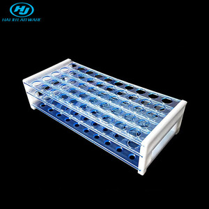 HAIJU 실험실 13mm 16mm 18mm 다중 사용 50 Wells 실험실 플라스틱 시험관 선반/혈액 관 선반 - Product Image 1