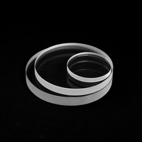 Lámina Circular de Cuarzo de Sílice Fundida Óptica de Alta Transmitancia y Espesor, Ventana de Observación para Soldadura y Corte, 99.999% de Pureza