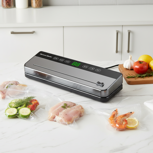 Selladora de Alimentos al Vacío Automática, 110v 220v 80Kpa 120w, para Empacar Alimentos, Selladora de <span class=keywords><strong>Bolsas</strong></span>, Máquina Selladora de Alimentos al Vacío para Cocina - Product Image 2