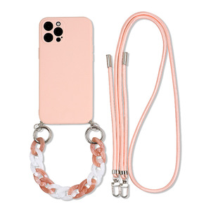 Cho Iphone 15 Pro Max Trường Hợp Với Crossbody Dây Đeo <span class=keywords><strong>Iphones</strong></span> 15 Cộng Với 14 Pro 13 Mini 12 11 XR 7 8 Điện Thoại Di Động Chuỗi Vòng Đeo Tay Bìa - Product Image 4