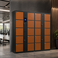 Gabinete de Almacenamiento Metálico Electrónico con Cerradura Inteligente con Código de Barras para Almacenamiento Seguro de Equipaje y Objetos Personales las 24 Horas en Aeropuertos y Centros Comerciales