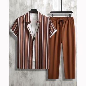 Maxfree Men's Casual Business Formal <b>Dress</b> <b>Shirts</b> Vintage <b>Short</b> <b>Sleeve</b> Summer Work Business Casual Use - Product Image 5