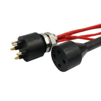 HYSF haute intensité 4 cœurs par noyau 60A connecteur sous-marin en haute mer prise étanche mâle et femelle paire prise Subconn