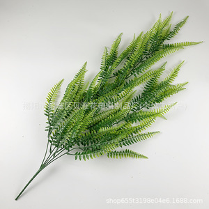 Artificial Hanging Fern Plant <b>Wall</b> Decoration Green <b>Leaves</b> Indoor Outdoor Wedding <b>Decor</b> Rattan Series 9998 - Product Image 3