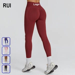 Ruiquwin กางเกงเอวสูงยกก้นสำหรับผู้หญิงกางเกงโยคะไร้รอยต่อสำหรับวิ่งกลางแจ้งออกแบบได้ตามต้องการ - Product Image 1