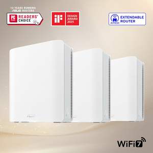 Venta al por Mayor de ZenWiFi BT8, Paquete de 3, WiFi 7 Tri-Banda, 14 Gbps, Puertos Duales de 2.5G, Control por Aplicación, Seguridad Parental, Color Blanco, para Uso Doméstico y Empresarial - Product Image 3