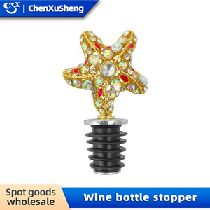 Christmas Wine <b>Stoppers</b> Metal Alloy Bottle <b>Stopper</b> With Cork And Leather Ring For Wine Champagne Spirits Decorative - Product Image 4