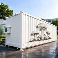 Système de culture de champignons intégré en conteneur, module d'expédition, tuyau en PVC, équipement de culture hydroponique NFT automatisé en intérieur