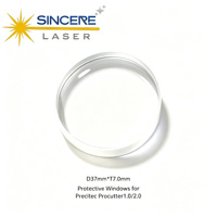 Lensa Pelindung Laser Serat Silika Fusi 22.35*4.1 yang Tahan Lama, Buatan Khusus, Harga Terjangkau dari Steedu untuk Suku Cadang Mesin Pemotong Laser