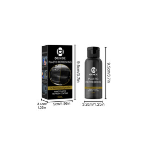 OUHOE Car Specialist Nano Plastic Refresh Coating Agente de restauración Limpieza de automóviles Limpiador de actualización de plástico con esponja para - Product Image 5