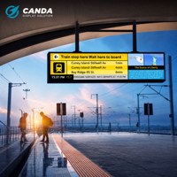 Écran LCD publicitaire ultra-large de type barre étirée de 23,1, 29, 35, 37, 43, 48 pouces pour panneau de bordure d'étagère