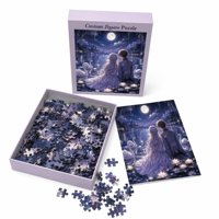 Puzzle en carton de 500 pièces avec personnage de bande dessinée illustré et de dessin animé, œuvre d'art personnalisée, pièces emboîtables