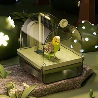 Grande capacité suspendu électrique oiseau bain enceinte perroquet bain suspendu automatique oiseau bain étui pour douche