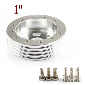 Coussin de <span class=keywords><strong>volant</strong></span> en cuir de style sport direct d'usine 0.5/1 pouce de haut bloc modifié 6 trous 3 trous <span class=keywords><strong>volant</strong></span> trou voitures - Product Image 1