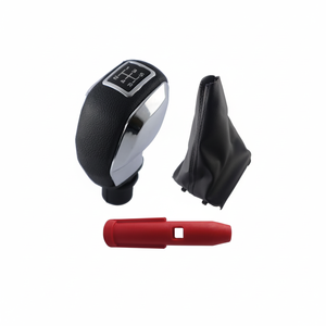 Peugeot 206 Sport 5-Speed Car Gear Knob <b>Set</b> Size 1 with Customized Gaiter Made in Turkey - Product Image 2