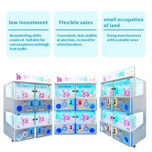 Máquina recreativa popular con monedas, 4 en 1, con tragamonedas, construcción de plástico, 1 año de garantía, juguetes de muñecas de la suerte para niños - Product Image 3