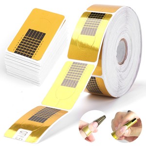 100 Formes à Ongles Auto-Adhésives pour Gel Constructeur, Autocollants d'Extension d'Ongles en Acrylique pour Manucure à Domicile et en Salon - Product Image 4