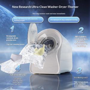 <span class=keywords><strong>Lavadora</strong></span> Mini de <span class=keywords><strong>Tambor</strong></span> de Acero Inoxidable Totalmente Automática con Esterilización UVC para Ropa Interior, Calcetines y Pantimedias - Lavado, Secado y Centrifugado Todo en Uno - Product Image 2