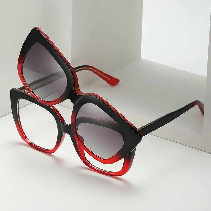 Yeni tasarım klip-güneş gözlüğü kaliteli toptan fiyat fabrika doğrudan polarize güneş gözlüğü