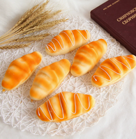 Accessoires de présentation de pain réalistes en PU, modèles de gâteaux à remontée lente, fausses aliments moelleux pour la photographie