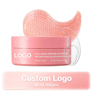 Patchs Hydrogel Cristallins Rose au Collagène et ADN de Sodium <span class=keywords><strong>pour</strong></span> le Contour des Yeux, Hydratants et Moelleux, à la Niacinamide, Contre <span class=keywords><strong>les</strong></span> <span class=keywords><strong>Cernes</strong></span> - Product Image 1