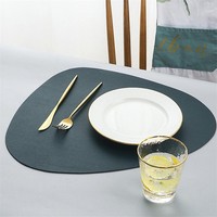 Sets de table promotionnels de haute précision pour table à manger, impression de logo, sets de table en simili cuir