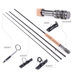 2.7m <span class=keywords><strong>9</strong></span> <span class=keywords><strong>Pieds</strong></span> 4 sections pôles prix blancs de carbone ultra léger pêche à la <span class=keywords><strong>mouche</strong></span> tige pour vente - Product Image 3