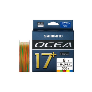 สายเบ็ด Shimano Ocea 17+ PE ขนาด 4.0 มม. ยาว 300 ม. สายถักความแข็งแรงสูง สำหรับตกปลาทะเลน้ำลึก - Product Image 2
