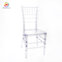 Chaise Chiavari de Mariage en Acrylique Transparent Effet Cristal, Empilable, pour Location d'Hôtels et Événements