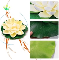 Mousse flottante artificielle ornementale fleur de lotus nénuphar décoration réaliste pour la maison remise des diplômes fête des mères nouvel an