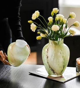 Ensemble <span class=keywords><strong>de</strong></span> vases <span class=keywords><strong>en</strong></span> <span class=keywords><strong>verre</strong></span> vert et rose <span class=keywords><strong>de</strong></span> style nordique RYLAVA, soufflés à la main, pour arrangement floral artistique, pot pour la maison, centre <span class=keywords><strong>de</strong></span> table <span class=keywords><strong>de</strong></span> mariage, décoration - Product Image 5