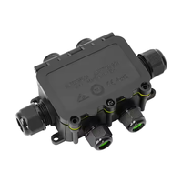 Boîte de boîtier de jonction électrique étanche en nylon de vente chaude IP67 boîte de jonction de câble en plastique connexion électrique à 4 voies