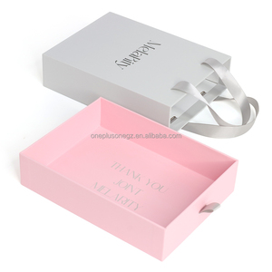 Custom Cardboard Gift <b>Box</b> for Watches Rigid Paper Sliding Jewelry Drawer with Sponge Lining UV Matt Lamination Handle Included - Product Image 2